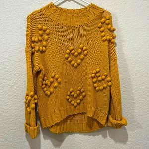 Mustard Yellow Sweater, Size: L, Brand: Marshalls